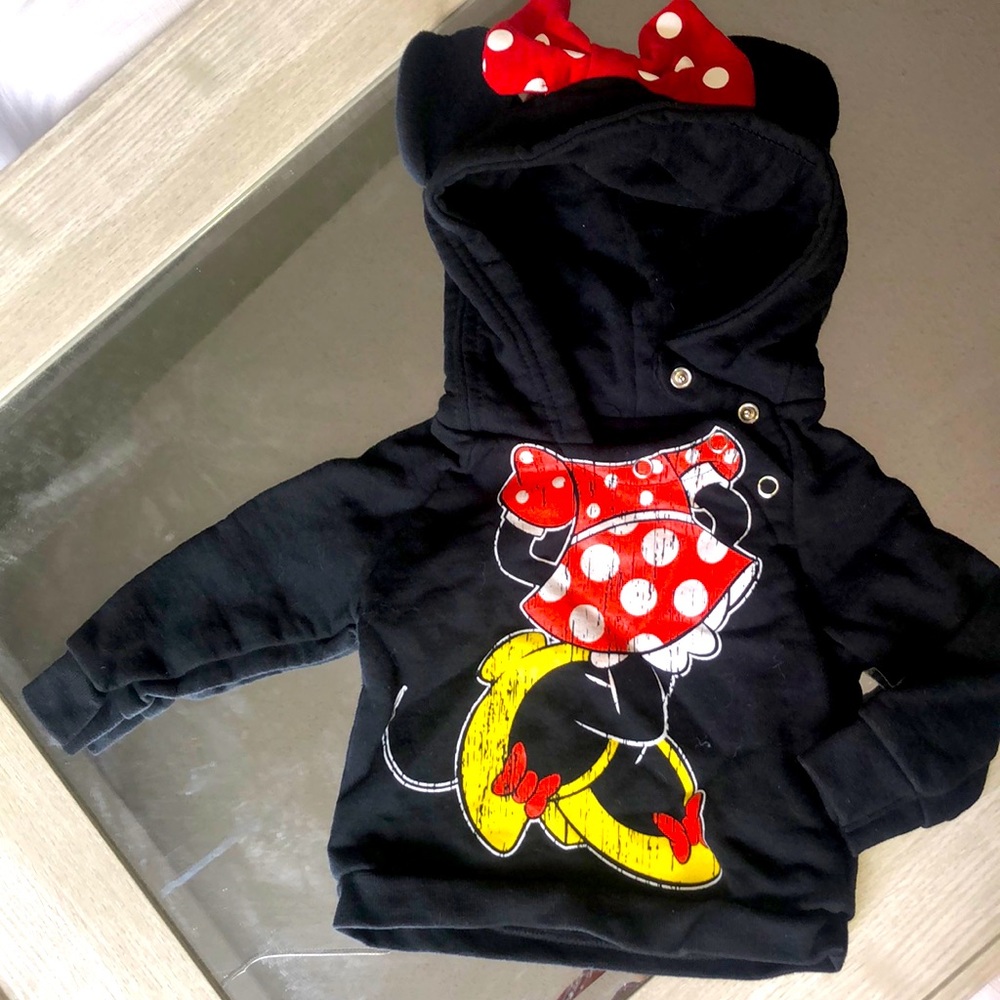 Authentic Disney parks Minnie infant sweatshirt. FREE GIFT